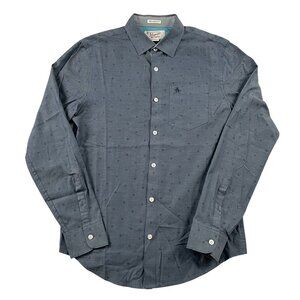Original Penguin Button Down Shirt Mens Small Blue Heritage Slim Fit